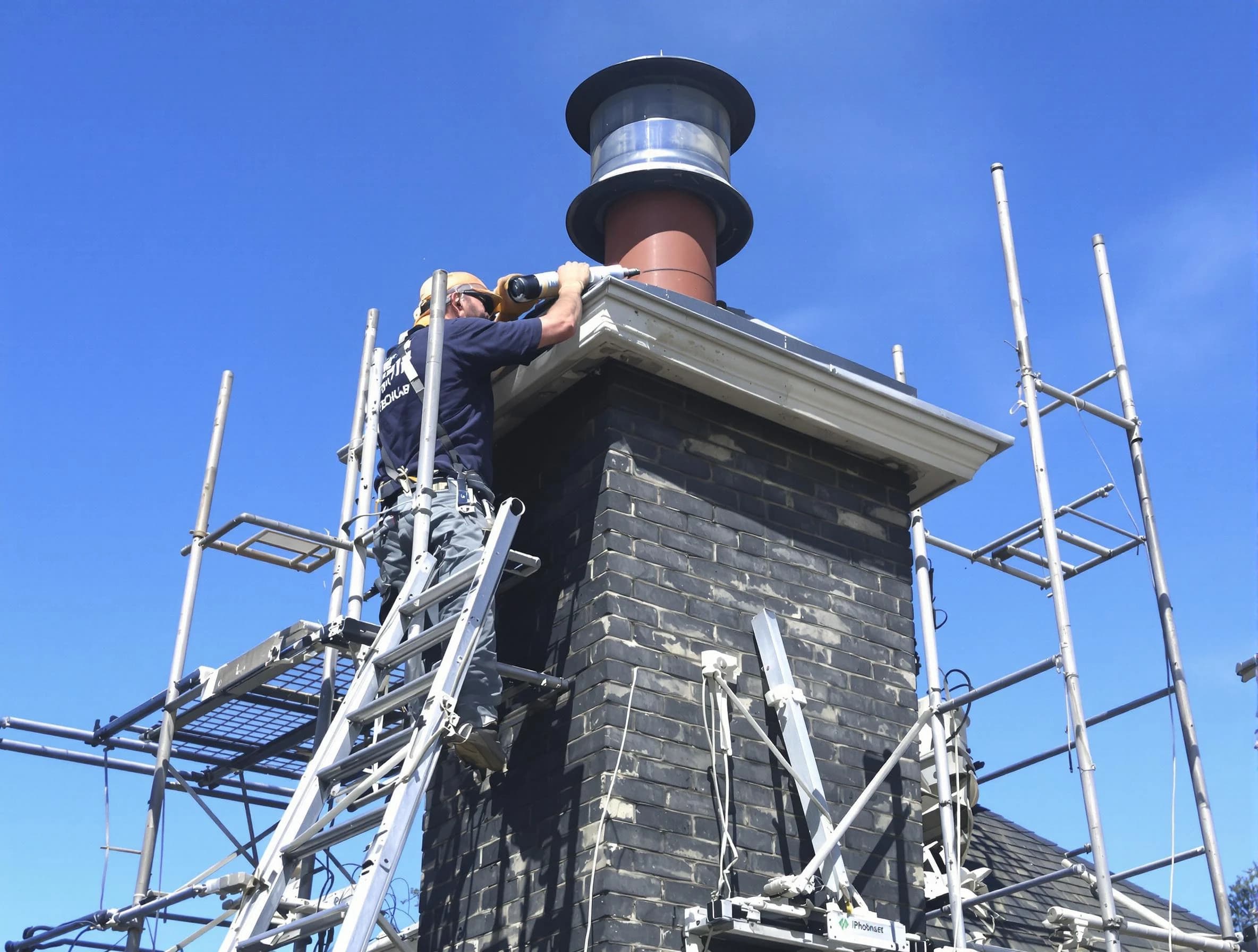 Sturdy chimney crown finished by Carteret Chimney Sweep in Carteret, NJ