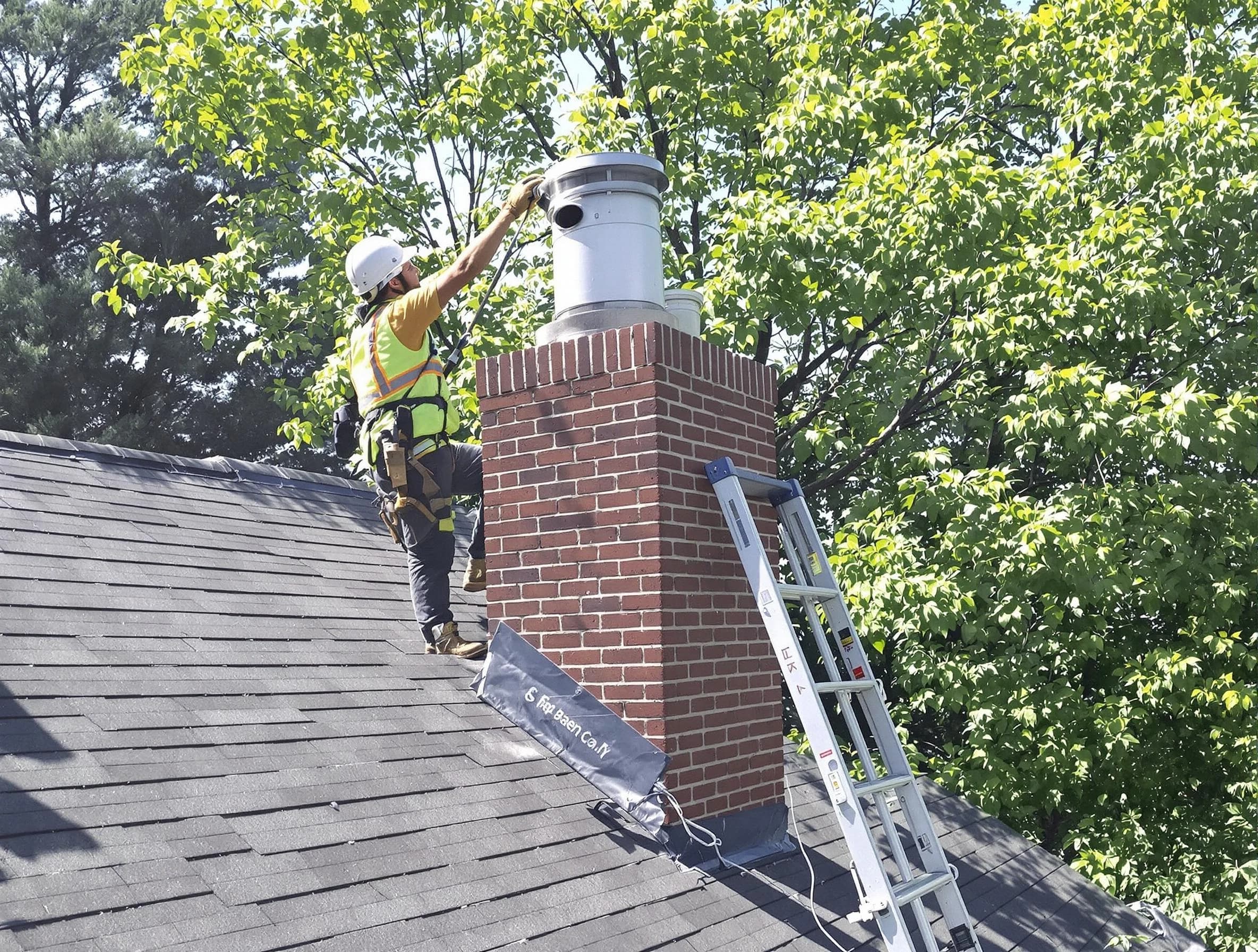 Chimney liner inspection by Carteret Chimney Sweep in Carteret, NJ