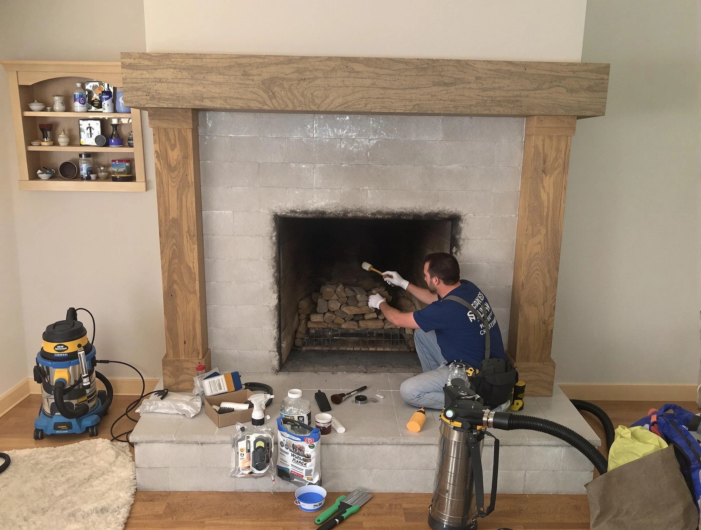 Detailed creosote removal process by Carteret Chimney Sweep in Carteret, NJ