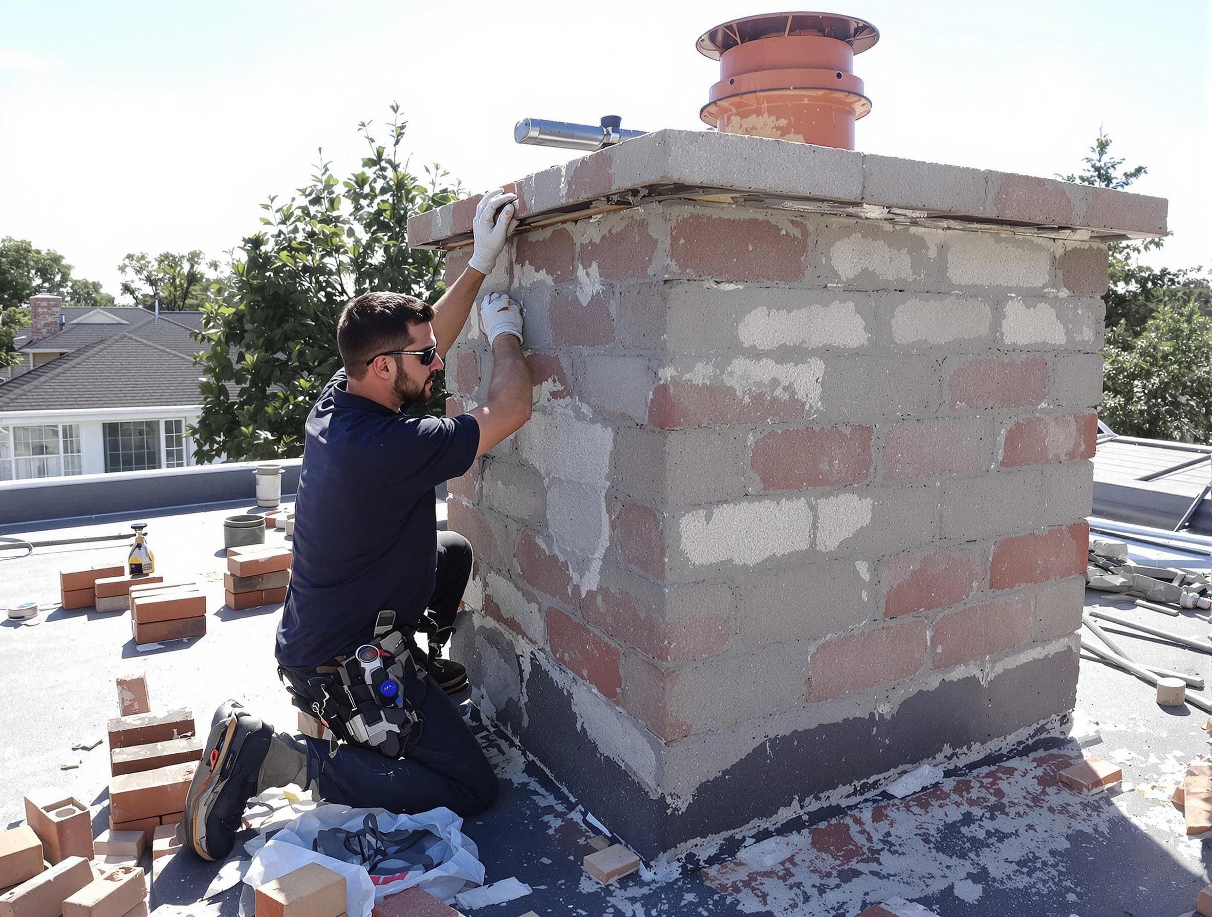 Advanced chimney repair process by Carteret Chimney Sweep in Carteret, NJ