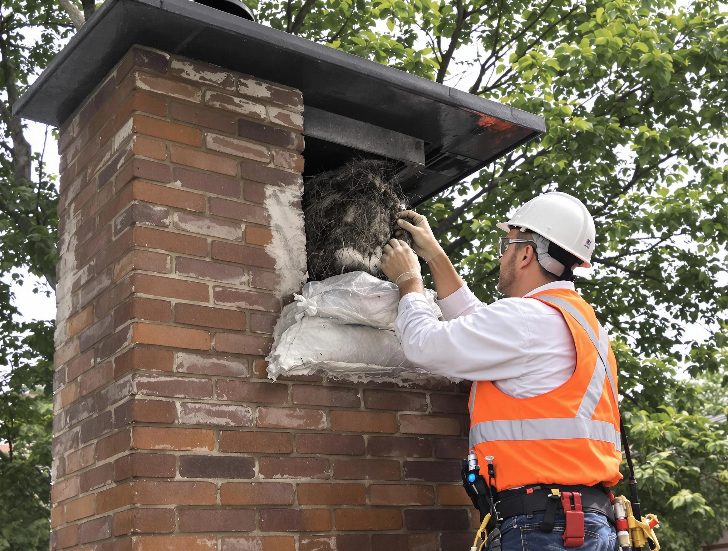 Humane removal of debris and animals by Carteret Chimney Sweep in Carteret, NJ