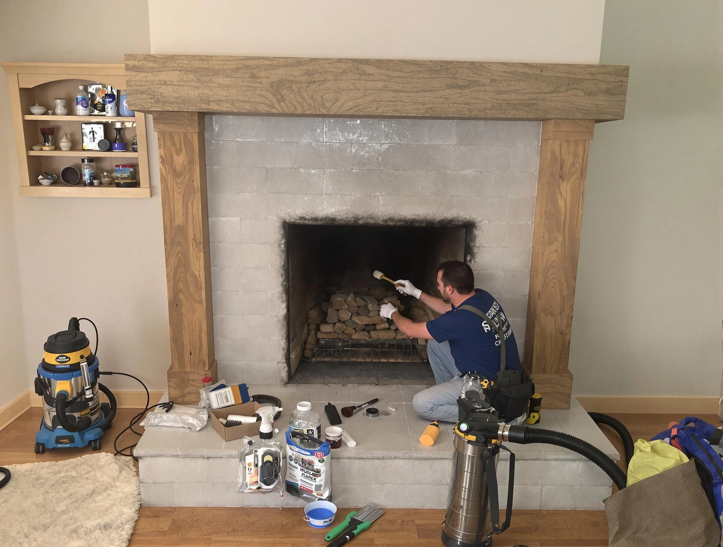 Detailed creosote removal process by Carteret Chimney Sweep in Carteret, NJ